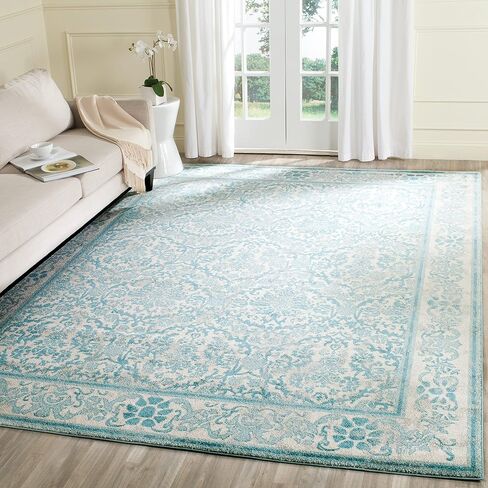 SAFAVIEH Evoke Collection 2'2" x 7' Ivory/Gold EVK242S Non-Shedding Living Room Entryway Foyer Hallway Bedroom Runner Rug in Saudi Arabia
