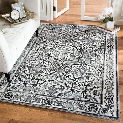 SAFAVIEH Evoke Collection 2'2" x 7' Ivory/Gold EVK242S Non-Shedding Living Room Entryway Foyer Hallway Bedroom Runner Rug in Saudi Arabia