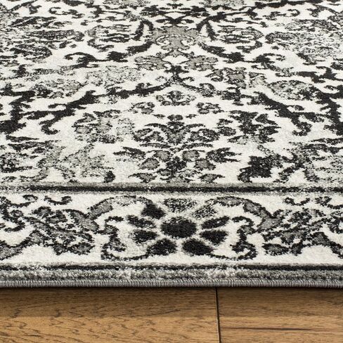 SAFAVIEH Evoke Collection 2'2" x 7' Ivory/Gold EVK242S Non-Shedding Living Room Entryway Foyer Hallway Bedroom Runner Rug in Saudi Arabia