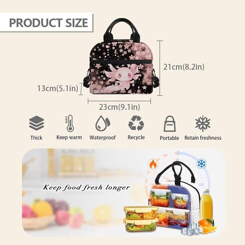 Dolphin Lunch Box for Girls 6-8/8-10 Years Old Sea Lunch Bag Kids 3Rd Grade/4Th Grade Lunchbag Women Picnic Food Handbags Case in Saudi Arabia