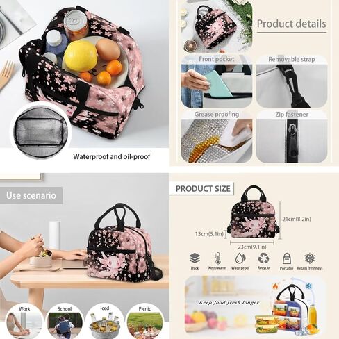 Dolphin Lunch Box for Girls 6-8/8-10 Years Old Sea Lunch Bag Kids 3Rd Grade/4Th Grade Lunchbag Women Picnic Food Handbags Case in Saudi Arabia