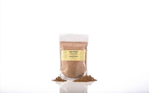 Organic Anandamide 222g by Sun Potion - Raw Unsweetened Cacao Powder and Tonic Herbs - Includes Tocos Ashwagandha Reishi Maca Moringa Turmeric Astragalus Cayenne Cinnamon and Others in Saudi Arabia