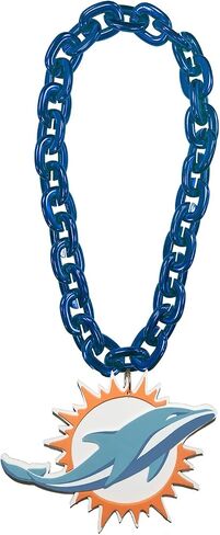 Aminco Miami Dolphins NFL Fan Chain, Teal in Saudi Arabia