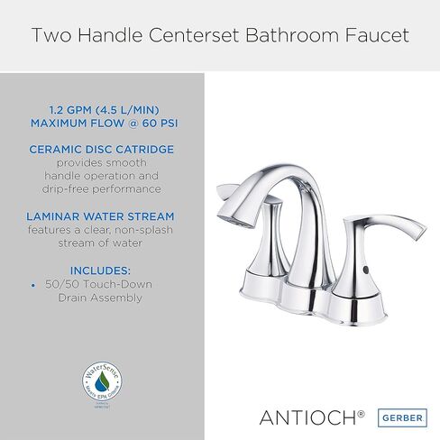 Gerber Plumbing Antioch Two-Handle Widespread Lavatory Faucet in Saudi Arabia