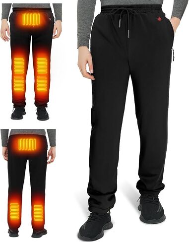 FERNIDA Heated Pants for Men Women, Winter Warm Heating Skiing Hiking Fishing Walking Trouser, 8 Heating Zones, No Battery in Saudi Arabia