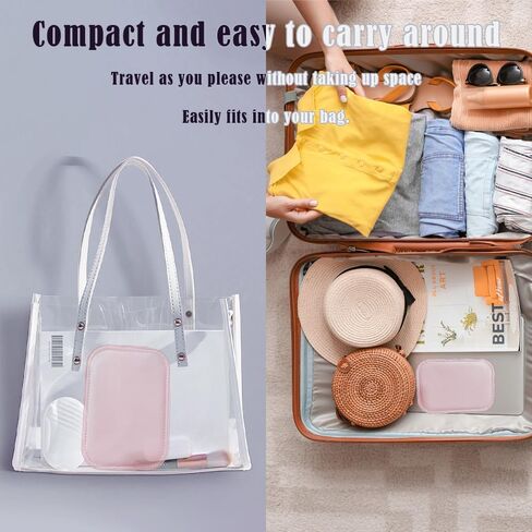Travel Makeup Mirror with Light, Compact Makeup Bag with Led Mirror,Smart Touch 3-Colors Dimmable Makeup Case,Rechargeable Portable Mirror,Gift for Girl Women in Saudi Arabia