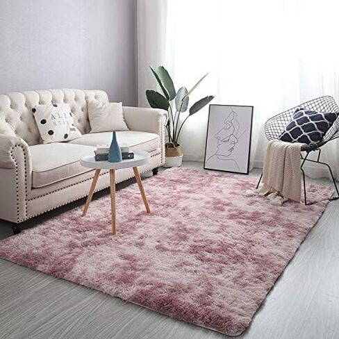 4X6 Dark Grey Area Rugs Modern Home Decorate Soft Fluffy Carpets for Living Room Bedroom Kids Room Fuzzy Plush Non-Slip Floor Area Rug Fluffy Indoor Carpet in Saudi Arabia