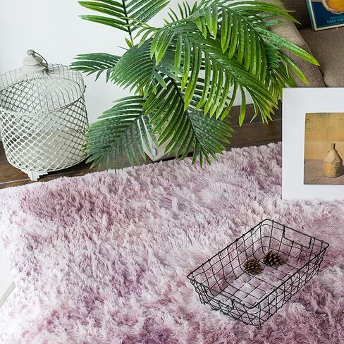 4X6 Dark Grey Area Rugs Modern Home Decorate Soft Fluffy Carpets for Living Room Bedroom Kids Room Fuzzy Plush Non-Slip Floor Area Rug Fluffy Indoor Carpet in Saudi Arabia