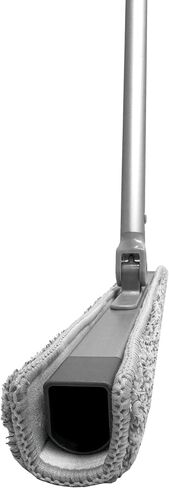 18" Wet and Dry Commercial Cuban Microfiber Mop Floor Cleaning with Aluminum Assembled Handle, Cylindrical Head Cleans Crevices, 2 Reusable Washable Pads, for Hardwood, Vinyl, Laminate, Tile in Saudi Arabia
