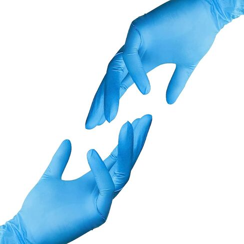 Jointown Basic Medical Synmax Vinyl Exam Gloves - Latex-Free & Powder-Free - Large, BMPF-3003 Blue 2 Boxes of 100 in Saudi Arabia