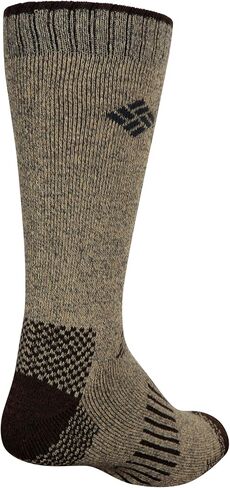 Columbia Men's Moisture Control Crew Socks, Khaki/Brown, 6-12 US in Saudi Arabia