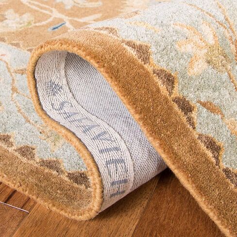 SAFAVIEH Bergama Collection 2'3" x 8' Ivory / Ivory BRG161B Handmade Oriental Premium Wool Runner Rug in Saudi Arabia