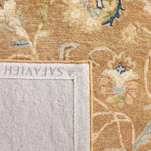 SAFAVIEH Bergama Collection 2'3" x 8' Ivory / Ivory BRG161B Handmade Oriental Premium Wool Runner Rug in Saudi Arabia