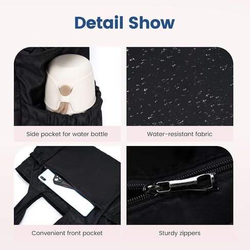Tote Bag for Women, Travel Bag Lightweight Handbag with Yoga Mat Strap for Gym, Work, Travel in Saudi Arabia