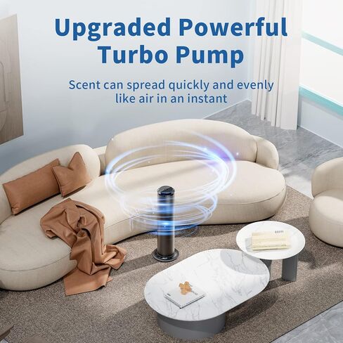 【2024 Upgraded】 BICEDO 600ml Remote Control Scent Air Machine for Home, 2500 sq.ft Essential Oil Diffuser Waterless Diffuser Cold Air Hotel Scent Diffuser for Large Room Office(Silver) in Saudi Arabia