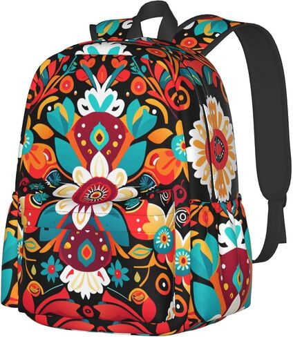 DEKIFNHG Halloween Dancing Skeleton School Backpack Casual Sports Goth Skull Bookbag Travel Laptop for Students Boys Girls in Kuwait