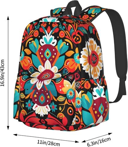 DEKIFNHG Halloween Dancing Skeleton School Backpack Casual Sports Goth Skull Bookbag Travel Laptop for Students Boys Girls in Kuwait