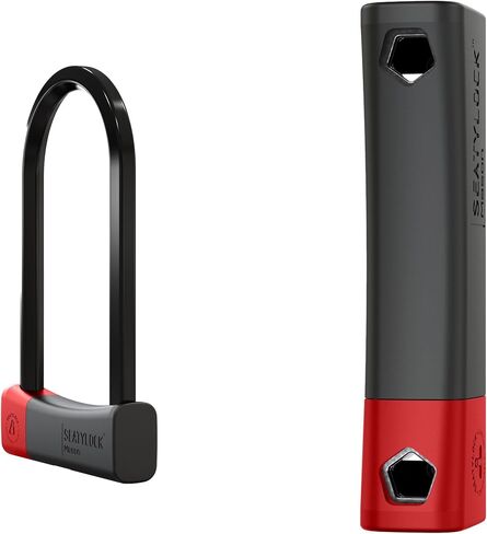 SeatyLock Mason Bike U Lock - Patented Heavy Duty Anti Theft Diamond Security Bicycle Lock - Super Wide Safety Master Tool ULock with Keys for Electric Bikes Scooters and Motorcycles (8.66 Inch) in Saudi Arabia