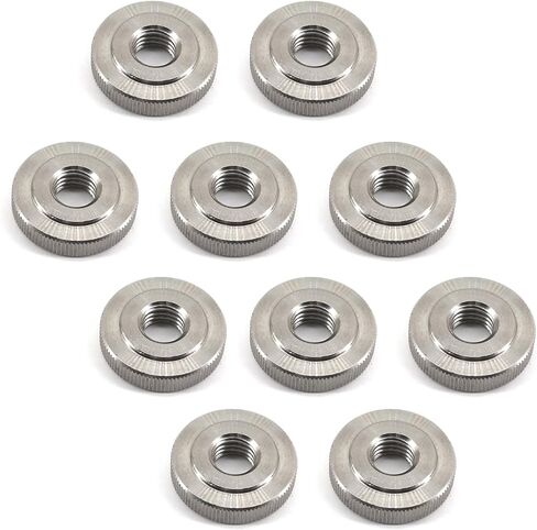 (4 Pieces) M12 Round Knurled Thumb Nut 304 Stainless Steel Metric Thread Nuts Hand Screw Knobs Lock Adjusting Nuts Fasteners for 3D Printer Parts in Saudi Arabia