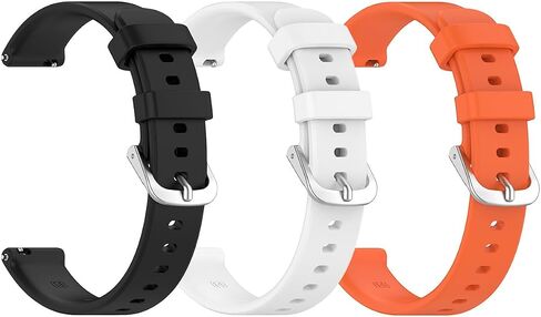3-Packs Watch Band for Garmin Lily 2, Soft Silicone 14mm Replacement Watch Band Compatible with Garmin Lily 2 in Saudi Arabia