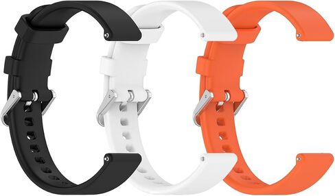3-Packs Watch Band for Garmin Lily 2, Soft Silicone 14mm Replacement Watch Band Compatible with Garmin Lily 2 in Saudi Arabia