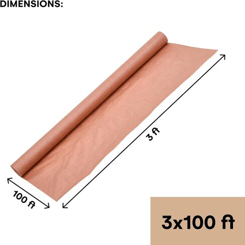 لفة ورق الجزار - 36 × 1200 بوصة - تغليف الطعام متعدد الاستخدامات، والتدخين، وورق الحرف - شديد التحمل - مقاوم للرطوبة - مثالي للشواء والأطعمة الجاهزة والمشروعات الفنية - ورق الجزار - أبيض in Saudi Arabia