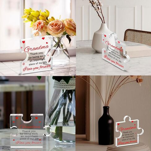 هدايا تقدير المعلم للنساء والرجال - لغز كتلة أكريليك منقوش شكرًا لك مقاس 3.4 × 2.8 بوصة - هدية رائعة للمعلم - هدايا لطيفة للمعلم الطالب - هدية جديدة لمعلم الرعاية النهارية in Kuwait