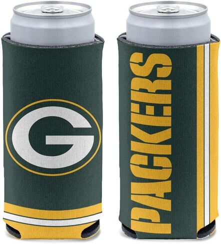 Wincraft NFL Green Bay Packers Slim Can Cooler، ألوان الفريق، مقاس واحد in Saudi Arabia