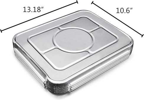 (35 Pack) Premium Lids for Chafing Pans 9" x 13" Half Deep Pans l Top Choice Disposable Heavy Duty Aluminum Foil Tin Pan Lid Perfect for Roasting Potluck Catering Party BBQ Baking Cakes Pie in Saudi Arabia