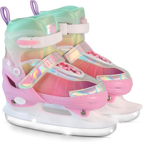 Girls Adjustable Ice Skates for Youth Women, Kids Hockey Skates for Outdoor and Rink, Soft and Comfortable Lining Ice Skating Shoes in Saudi Arabia