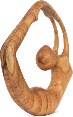G6 Collection Wooden Handmade Abstract Sculpture Tranquility - Art Decorative Home Decor Handcrafted Figurine Accent Decoration Artwork Hand Carved, Abstract Yoga in Saudi Arabia