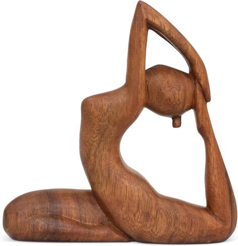 G6 Collection Wooden Handmade Abstract Sculpture Tranquility - Art Decorative Home Decor Handcrafted Figurine Accent Decoration Artwork Hand Carved, Abstract Yoga in Saudi Arabia