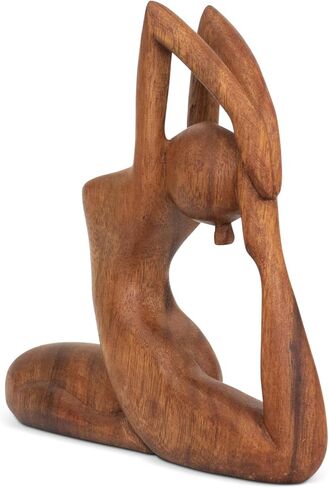G6 Collection Wooden Handmade Abstract Sculpture Tranquility - Art Decorative Home Decor Handcrafted Figurine Accent Decoration Artwork Hand Carved, Abstract Yoga in Saudi Arabia