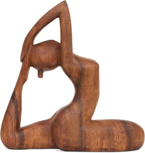 G6 Collection Wooden Handmade Abstract Sculpture Tranquility - Art Decorative Home Decor Handcrafted Figurine Accent Decoration Artwork Hand Carved, Abstract Yoga in Saudi Arabia