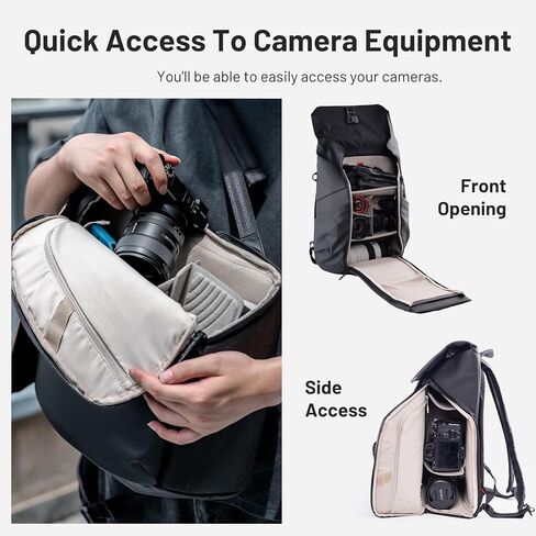 حقيبة ظهر PGYTECH OneGo Air 20L للكاميرا والطائرة بدون طيار لـ DJI AVATA/Mini 3 Pro/Mavic 3/Air 2/2S/Mini 2/ FPV، Sony، Canon، Nikon، DSLR/SLR بدون مرآة، حقيبة كاميرا ثلاثية القوائم هدية in Kuwait