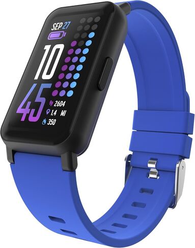 Smart Watch Fitness Tracker - 1.47" Touch Screen, IP68 Water Resistant, Heart Rate Monitor, Activity Tracker, GPS, 96 Sports Modes, 100+ Watch Faces, Pedometer, Android & iOS, 10-Day Battery, Warranty in Saudi Arabia