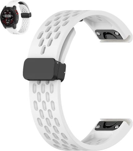 20mm Quick Fit Watch Band for Garmin Fenix 6s/Fenix 6s Pro, Fenix 7s, Fenix 5s/Fenix 5s Plus, Descent Mk2s, Instinct 2s Breathable Silicone Replacement Band for Man and Women in Saudi Arabia