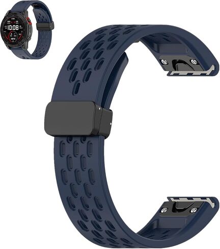20mm Quick Fit Watch Band for Garmin Fenix 6s/Fenix 6s Pro, Fenix 7s, Fenix 5s/Fenix 5s Plus, Descent Mk2s, Instinct 2s Breathable Silicone Replacement Band for Man and Women in Saudi Arabia