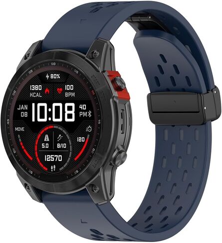 20mm Quick Fit Watch Band for Garmin Fenix 6s/Fenix 6s Pro, Fenix 7s, Fenix 5s/Fenix 5s Plus, Descent Mk2s, Instinct 2s Breathable Silicone Replacement Band for Man and Women in Saudi Arabia