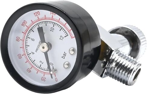 1/4" NPS Water Pressure Regulator Valve, Regulator Adjustable Control Valve with Pressure Gauge in Saudi Arabia