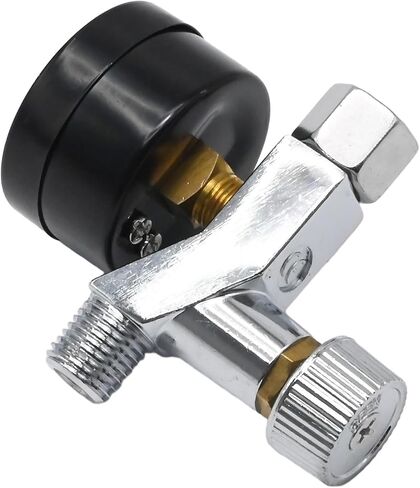 1/4" NPS Water Pressure Regulator Valve, Regulator Adjustable Control Valve with Pressure Gauge in Saudi Arabia