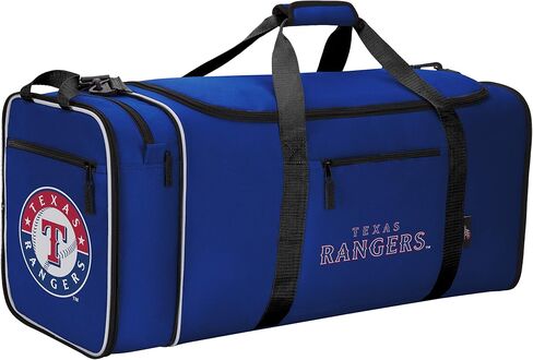 The Northwest Company Texas Rangers MLB Steal Duffel، 28 بوصة × 11 بوصة × 12 بوصة، متعدد، مقاس واحد in Saudi Arabia