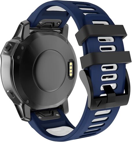Compatible with Garmin Fenix 5x Watch Band，26mm Sport Silicone Starp for Fenix 6X/Fenix 6X Pro/Fenix 5X Plus/Fenix 7X/Fenix 3/Fenix 3 HR/Descent Mk2 Smartwatch in Saudi Arabia