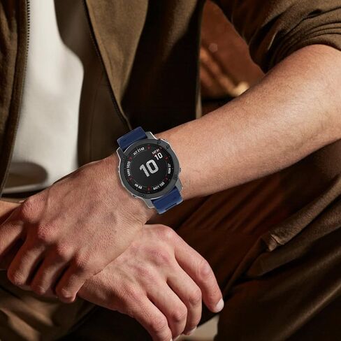 Compatible with Garmin Fenix 5x Watch Band，26mm Sport Silicone Starp for Fenix 6X/Fenix 6X Pro/Fenix 5X Plus/Fenix 7X/Fenix 3/Fenix 3 HR/Descent Mk2 Smartwatch in Saudi Arabia