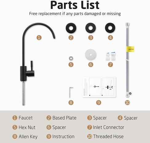 KES RO صنبور تصفية المياه صنبور غير فجوة الهواء مياه الشرب صنبور المشروبات لأنظمة التناضح العكسي نظام تنقية المياه 304 الفولاذ المقاوم للصدأ النهاية المصقولة، Z504CLF-BS in Kuwait