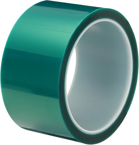MECCANIXITY Resin Tape Silicone Adhesive Tape High Temperature Resistance Easy Peeling Polyester for Epoxy Resin,River Tables,Craft,Remove Residue 2.95 Inch Wide 108FT Long(Green),Pack of 1 in Kuwait