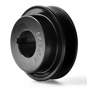 AK25-7/8 Mechanical V-Belt Pulleys, 2.5" OD 7/8" Fixed Bore, Single Groove, Cast Iron, for 3L, 4L, A, AX V-Belt