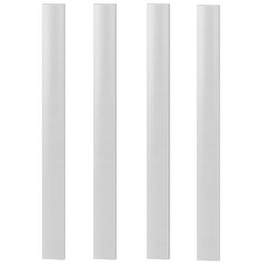 4PCS Stainless Steel Strips 304 Stainless Steel Trim Metal Shim Gap Filler Trim Strip, Length 12'' Length x 0.04'' Thickness x 2'' Width
