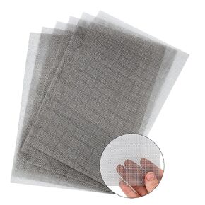 6 Pcs 12×8 Inch Wire Mesh Screen, 20 Mesh Stainless Steel Mesh, Sturdy No Rust Metal Mesh Screen for DIY Projects, Cage, Vent, Garden, Window Screen, Filter Mesh, etc