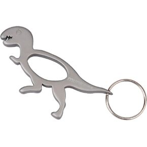 Munkees Dinosaur Bottle Opener Keychains, Small Pocket-Sized Bottlecap & Wine Openers, Mini Paleontology Keyrings, Key Chain Triceratops, T-Rex & Stegosaurus